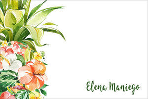 Tropical Plumeria Flower Gift Tag