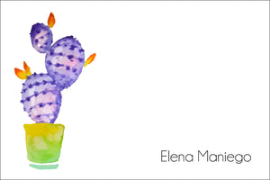 Purple Cactus all occasion gift tag