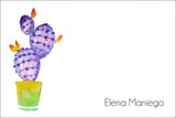 Purple Cactus all occasion gift tag