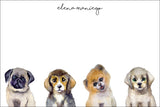 Curious Puppies all occasion gift tag