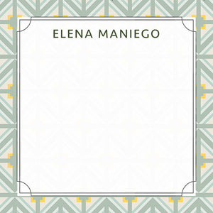 Green Geometric All Occasion Gift Tag