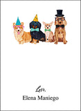 Birthday Dogs birthday gift tag