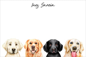 Curious Labrador Golden Retriever all occasion gift tag
