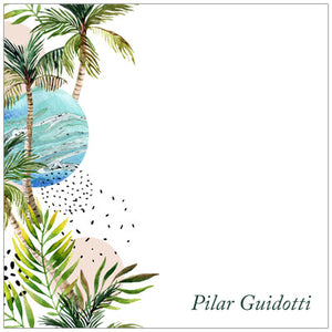 Tropical Beach Themed All Occasion Gift Tag