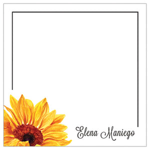 Sunflower Themed Gift Tag