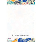 Funky Bluish Floral Gift Tag