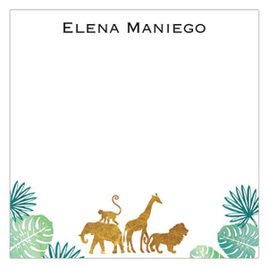 Gold Animal Safari Gift Tag