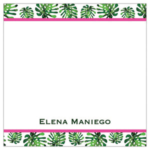 Funky Tropical Leaf Gift Tag