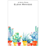 Watercolor Cacti Gift Tag