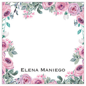 Classic Pink Roses Gift Tag