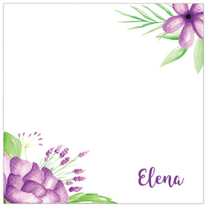 Watercolor Violets Gift Tag