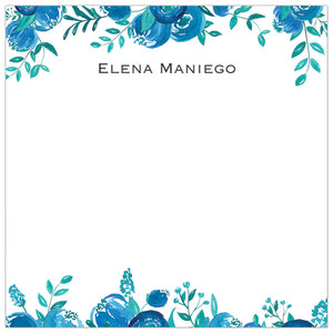 Watercolor Blues Gift Tag