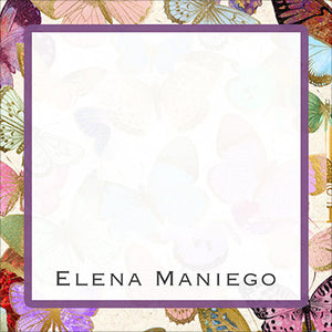 Velvet Butterflies Gift Tag