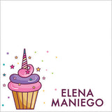 Cupcake Unicorn Gift Tag