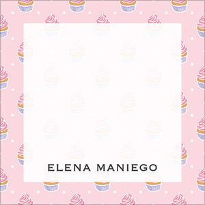 Cupcake Bordered Gift Tag