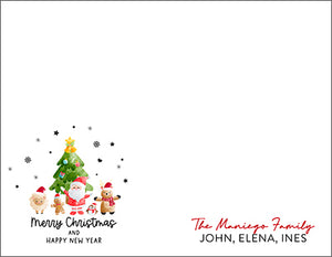 Santa Gang Christmas Gift Tag or Notecard
