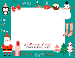 Merry Merry Happy Christmas Gift Tag or Notecard
