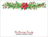 Beautiful Mistletoe Christmas Gift Tag or Notecard