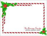 Candy Cane Frame Christmas Gift Tag or Notecard