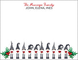 Festive Gnomes Christmas Gift Tag or Notecard
