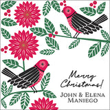 Birds of Christmas Gift Tag