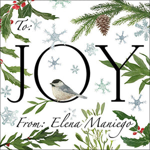 Simply Joy Christmas Gift Tag