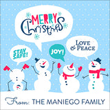 Happiest Snowmen Christmas Gift Tag