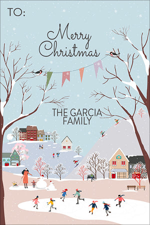 Wintery Wonderland Christmas Gift Tag