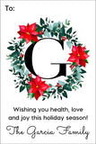 Wreath of Holiday Joy Christmas Gift Tag