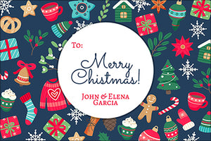 Beautiful Icons of Christmas Gift Tag