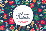 Beautiful Icons of Christmas Gift Tag