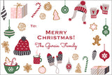 Warm Holiday Icons Christmas Gift Tag