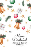 Beautiful Classic Icons Christmas Gift Tag