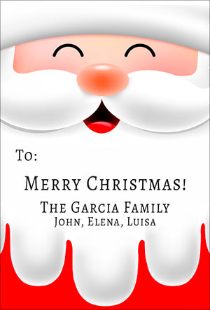 Jolliest Santa Christmas Gift Tag