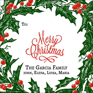 Greenest Greens Christmas Gift Tag