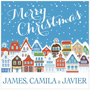 Christmas Town Holiday GIft Tag