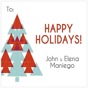 Christmas Tree Holiday GIft Tag