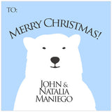 Christmas Polar Bear Holiday GIft Tag