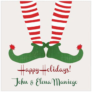 Christmas Elf Shoes Holiday GIft Tag