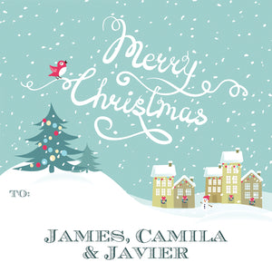 Christmas Sweet Village Holiday GIft Tag