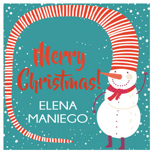 Christmas Hatty Snowman Holiday GIft Tag