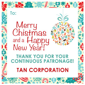 Christmas Corporate Holiday GIft Tag