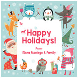 Jolly Christmas Friends Holiday Gift Tag