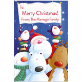 Merry Friends Christmas Holiday Gift Tag