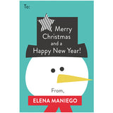 Funny Snowman Christmas Holiday Gift Tag