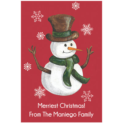 Happiest Snowman Christmas Holiday Gift Tag