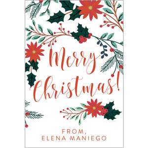 Christmas Stencilled Holiday Gift Tag