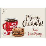 Coffee and Cookie Christmas Holiday Gift Tag