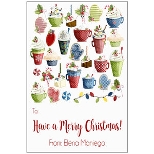 Coffee Selection Christmas Holiday Gift Tag