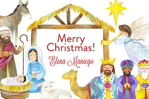 Holy Family Christmas Holiday Gift Tag